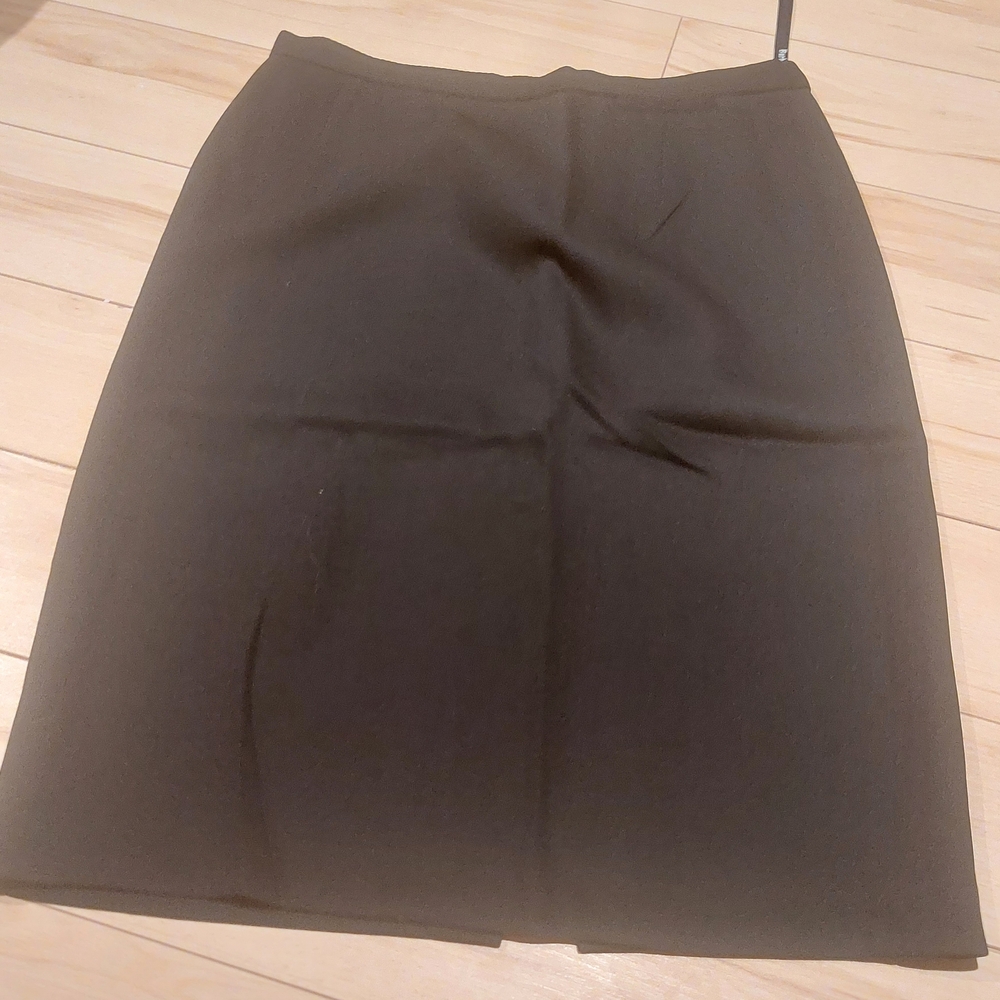 Vintage Burberry Black Pencil Skirt